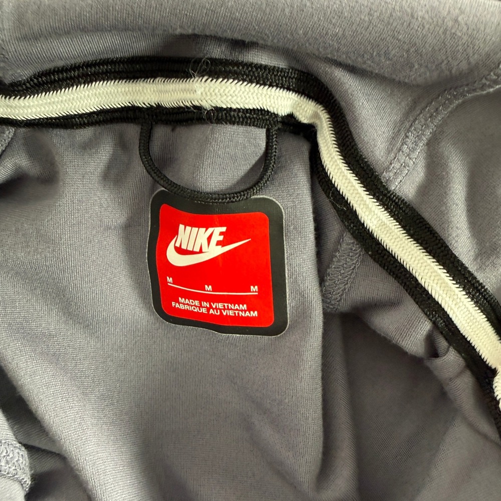 Nike Hoodie Mens Medium Gray Carbon Tech Lightweight Full Zip Stretch - Picture 5 of 10